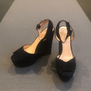 Cole Haan suede platforms